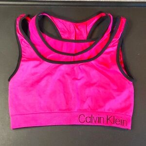 Adidas women's sport bra. Pink and black. Size XS